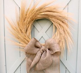 how to make a wheat wreath, crafts, seasonal holiday decor, wreaths