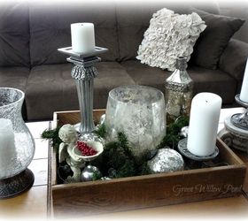candlelight tray, christmas decorations, seasonal holiday decor, Here is my candlelight tray in the daytime