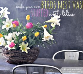 make your own birds nest for flower arrangements, crafts, flowers, gardening
