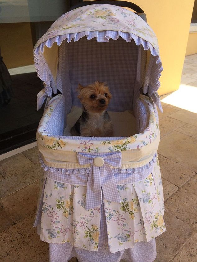 Shabby Chic Pampered Pet Stroller Hometalk shabby-chic-pampered-pet-stroller-hometalk