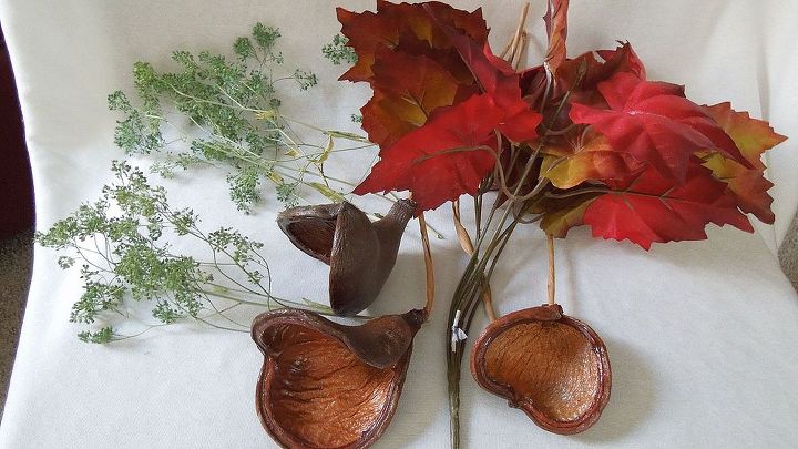 fall centerpiece inspiration, crafts, seasonal holiday decor, Use three different artificial textures in your arrangement