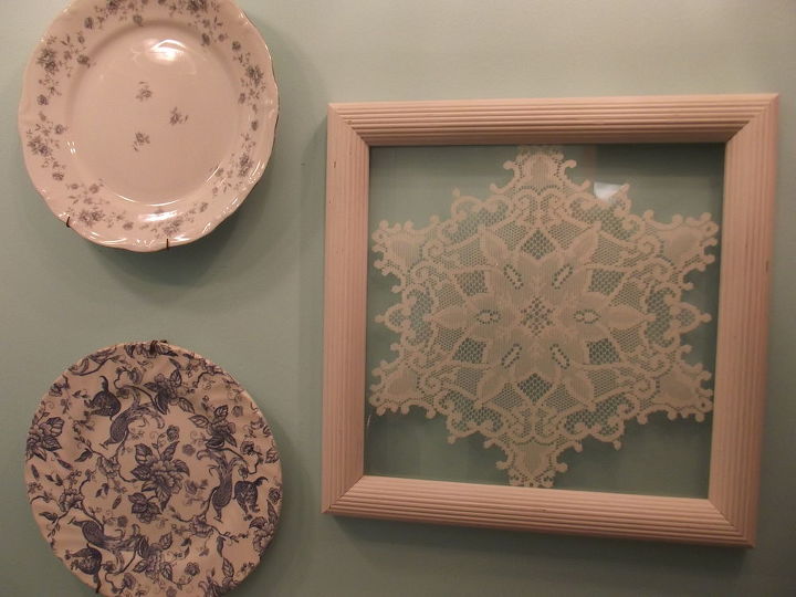 framing lace, home decor