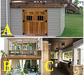 how would you utilize the space below your deck, decks, outdoor living, storage ideas