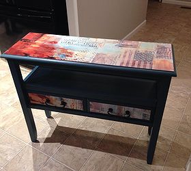 painted entry way table, foyer, painted furniture