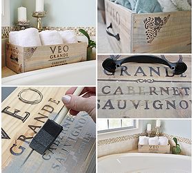 create storage out of a wine crate, repurposing upcycling