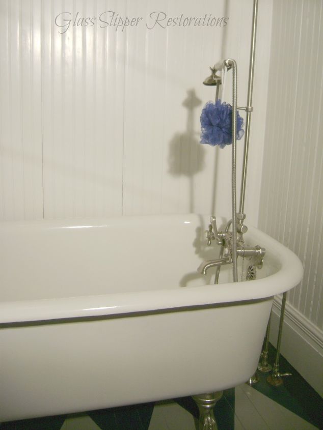 restored victorian farmhouse bathroom, bathroom ideas, home decor, home improvement, The original Clawfoot tub
