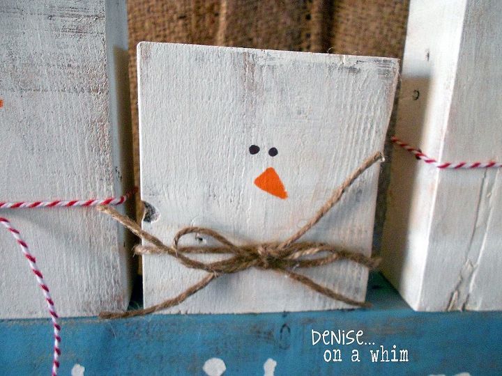 easy snowman craft, crafts, decoupage, painting, seasonal holiday decor, Easily turn a 2x4 scrap into the cutest little snowman ever