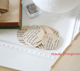 the paper orb from an old book, crafts, repurposing upcycling