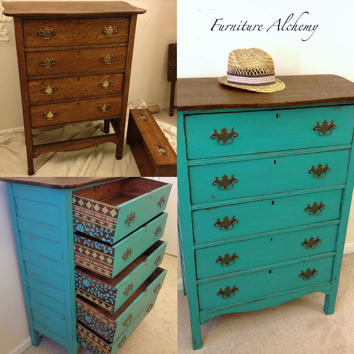 indian inspired antique dresser makeover, chalk paint, painted furniture, rustic furniture