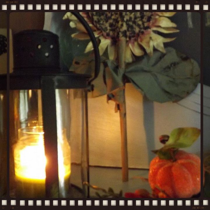 a fireplace addition and a giant paper bag crafted sunflower, crafts, repurposing upcycling, seasonal holiday decor, My crafted sunflower is over 1 foot tall