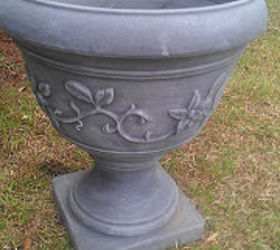 a painted planter, gardening, outdoor living, The Before Not too bad