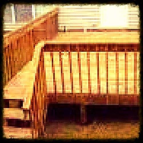 new wooden outdoor deck, decks, sorry the picture is so small