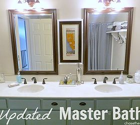 master bathroom update, bathroom ideas, home decor, Fresh paint new faucets and a little TLC is all this bathroom needed for a whole new look