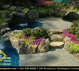 pools pools pools, decks, lighting, outdoor living, patio, pool designs, spas, Spillover spa vinyl pool and spa