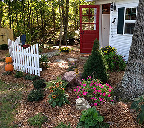 a teacher s dream garden shed, curb appeal, gardening, outdoor living, The landscaping completes the potting shed adornment