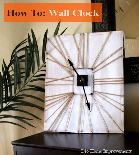 diy wall clock, crafts