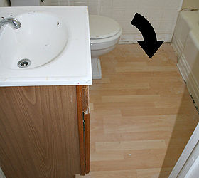tiled bathroom floor apartment renovation, bathroom ideas, flooring, tile flooring, tiling, bathroom floor before pergo