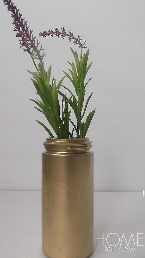 the midas touch gold spray painted decor, painting, repurposing upcycling, Gold painted vase