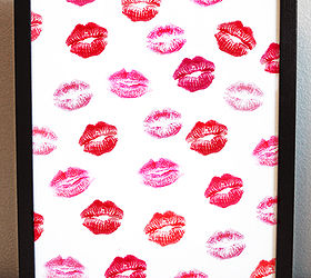 diy kiss artwork and free printable ver too, crafts, Sample