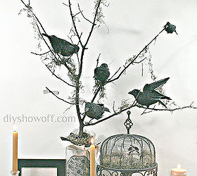 how to make a halloween nevermore tree, crafts, halloween decorations, seasonal holiday decor, Nevermore