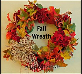 easy fall wreath, crafts, seasonal holiday decor, wreaths, Easy to do for fall Spectacular look