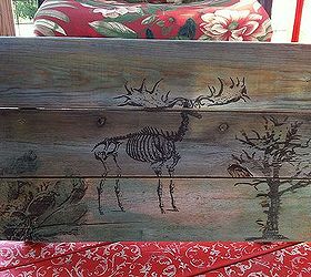 artwork from pallet boards rit dye and transfers, crafts, pallet, repurposing upcycling