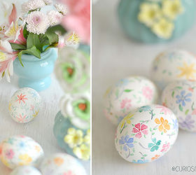 make it pretty monday features, crafts, easter decorations, painted furniture, seasonal holiday decor, Hand painted eggs
