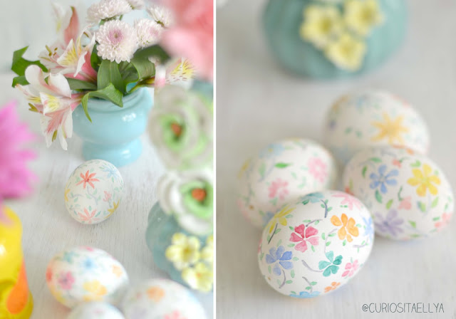 make it pretty monday features, crafts, easter decorations, painted furniture, seasonal holiday decor, Hand painted eggs