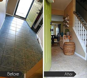 groutable luxury vinyl tile a 2 year update, diy, flooring, foyer, how to, tile flooring