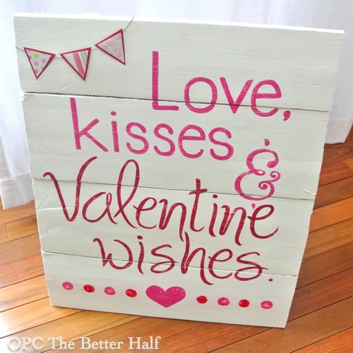 love kisses and valentine wishes, seasonal holiday d cor, valentines day ideas, Love Kisses and Valentine Wishes