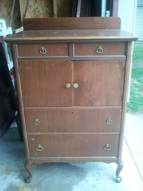 antique dresser refinished in music, painted furniture, repurposing upcycling, Before