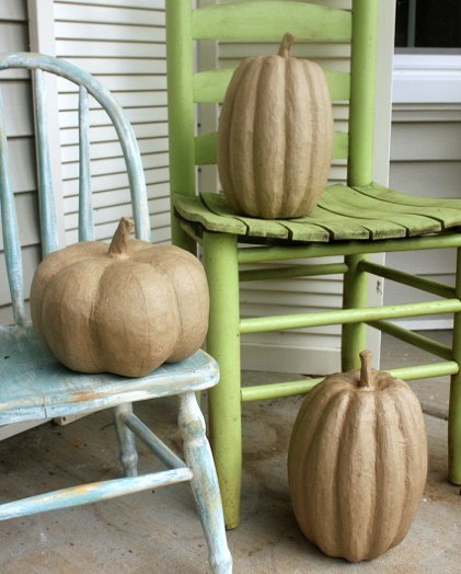painting pumpkins, crafts, halloween decorations, seasonal holiday decor, I started with paper mache pumpkins
