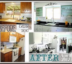 my full kitchen transformation, home decor, kitchen backsplash, kitchen design, Before and after pictures It s a totally different kitchen