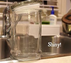 the easiest laziest way to clean the wax from your candle jars, cleaning tips, The end result A candle jar ready to use to store whatever you like