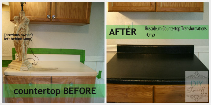 rustoleum countertop transformations review, countertops, Before laminate was scratched and stained