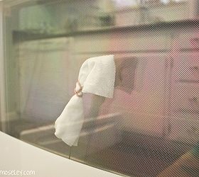 how to clean between oven glass, appliances, cleaning tips, Use a windex wipe or something similar to remove spots