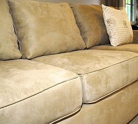 update on how to make an old couch new for 10, cleaning tips, home decor, living room ideas, reupholster, The batting has really kept the cushions looking like new I would definitely recommend trying this if you have removable covers