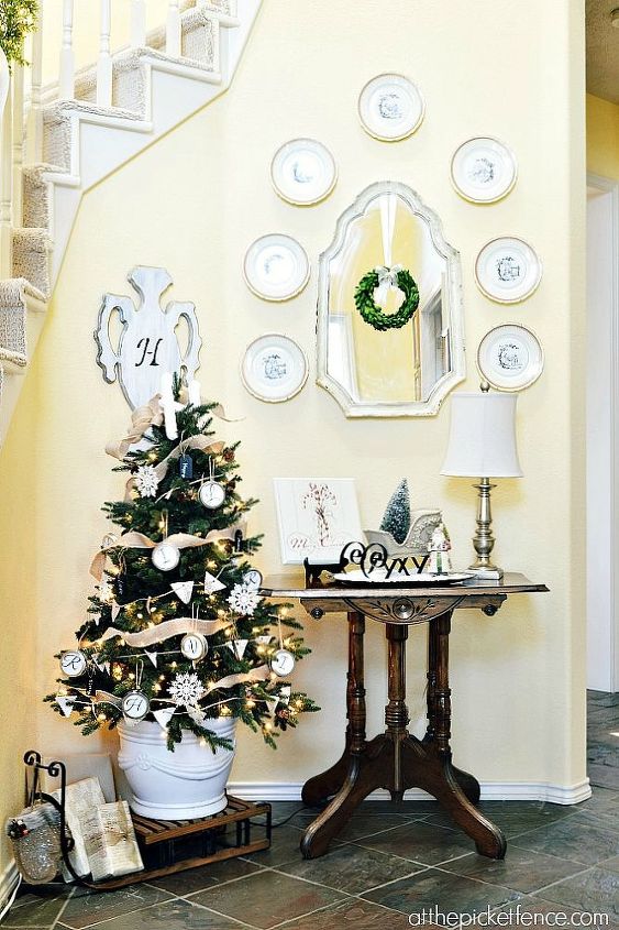 from christmas to winter in a few simple steps, fireplaces mantels, seasonal holiday d cor, Here s my entry at Christmas