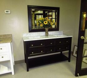 atlanta granite showroom, countertops, home improvement, kitchen design, kitchen island, Vanity with Arabascato marble