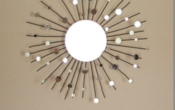 DIY Sunburst MIrror From a Candle Holder!