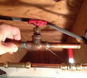 replacing copper pipes amp fittings with the best plumbing supply ever, home maintenance repairs, how to, plumbing, Comparing my old copper pipe and shutoff valve to the new assembly