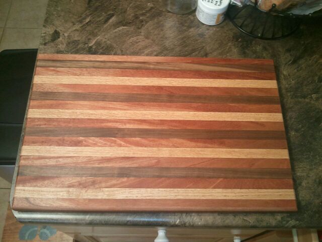 new cutting board handmade for me, woodworking projects