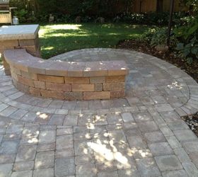 brick patio naperville il, outdoor living, patio, A nice bump out to see the neighbors pond we put in
