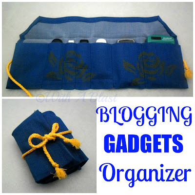 the anything blue friday features ahmazing, home decor, Blogging Gadgets Organizer from