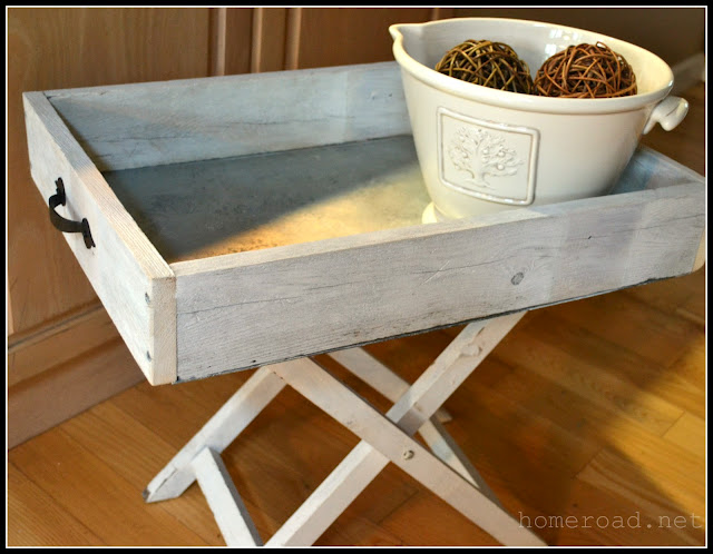 diy galvanized steel tray, painted furniture, repurposing upcycling