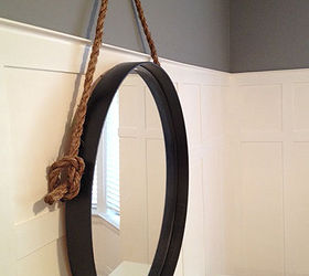 diy restoration hardware knock off iron rope mirror, diy, home decor, how to
