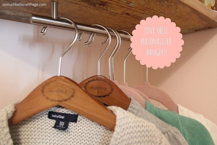 bookshelf to coatrack, diy, storage ideas, woodworking projects, I even have personalized hangers for my little girl