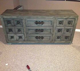 here s all the new hardware and drawers, painted furniture, Finished