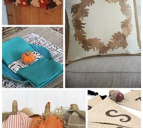no sew fall burlap table setting, crafts, seasonal holiday decor, 5 bloggers show off their no sew projects for fall Pillows runners pumpkins banner and tablesetting