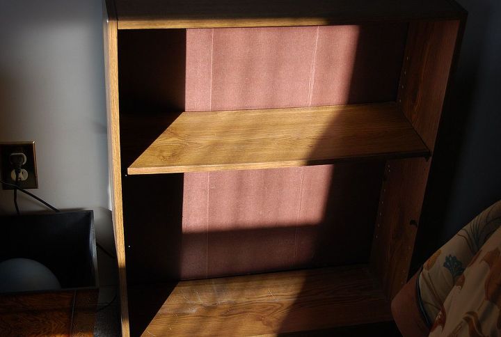 updating an old inexpensive bookshelf, painted furniture, repurposing upcycling, shelving ideas, What I started with